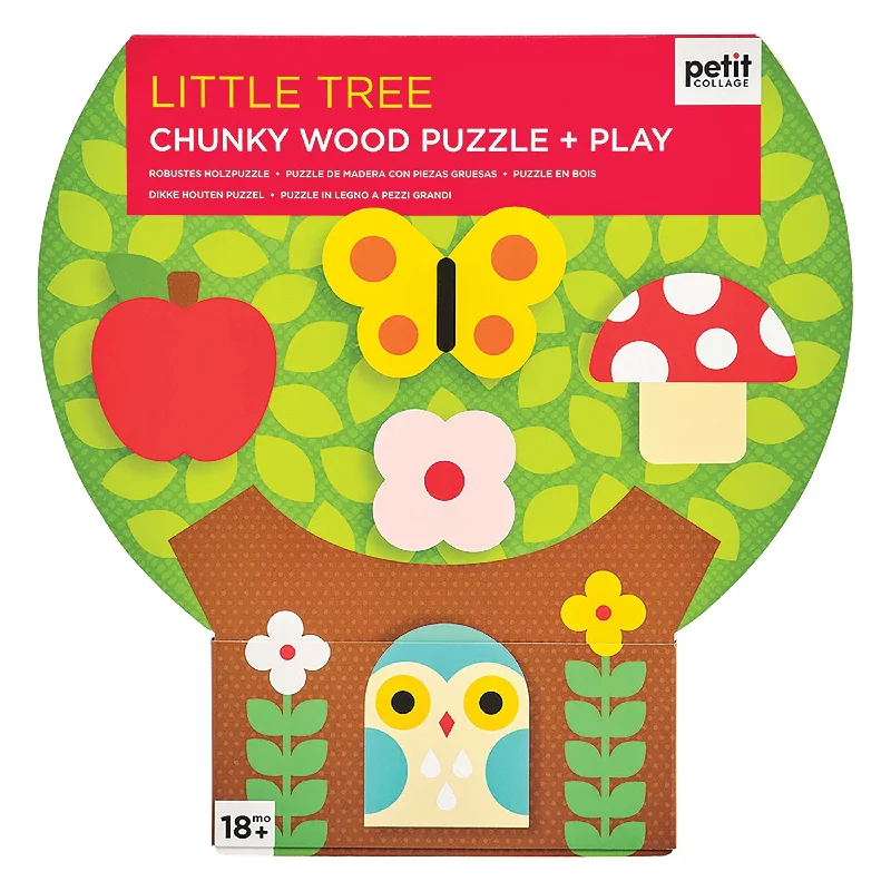 Educational games Petit Collage | Wooden Puzzle | Little Tree