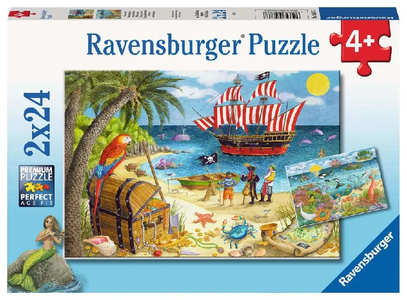 Intricate puzzles Pirates and Mermaids - 2x24 Piece Puzzles