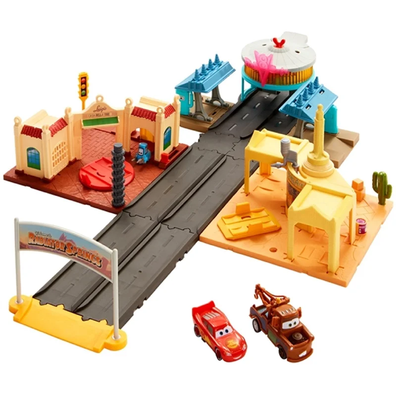 Durable toysPixar Cars "On The Road" Radiator Springs Send Off