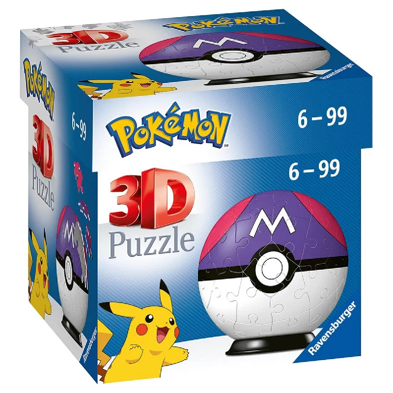 Addictive games Pokémon Master Poké Ball 3D 52 Piece Puzzle