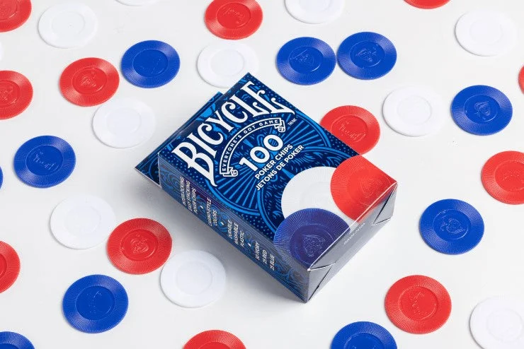 Relaxing games Poker Chips Bicycle 2 Gram 100 Count