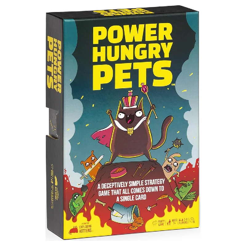 Challenging puzzles Power Hungry Pets Card Game