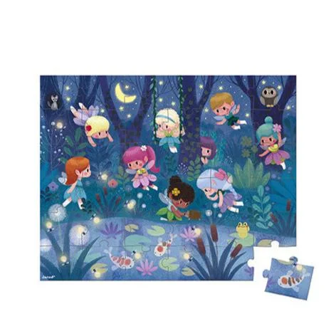 Thought-provoking puzzles Puzzle Fairies & Waterlilies - 36 Pieces