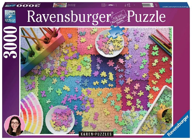 Relaxing games Puzzles on Puzzles 3000 Piece Karen Puzzles Puzzle