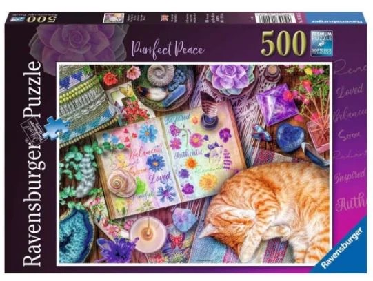Age-appropriate puzzles RAVENSBURGER 169146 PURRFECT PEACE 500 PIECE PUZZLE