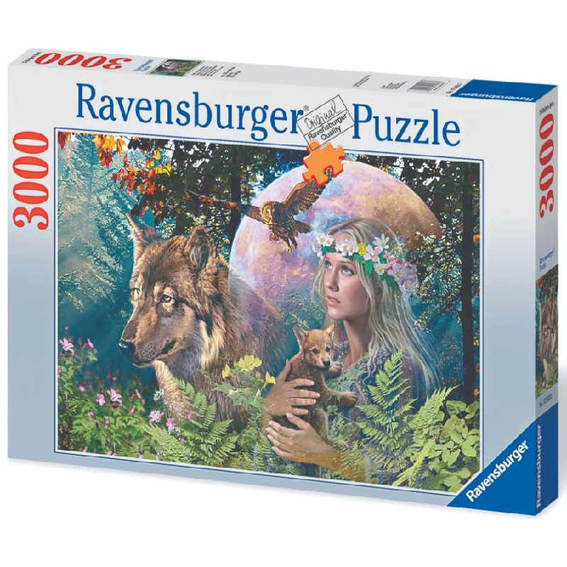 Intricate puzzles RAVENSBURGER  170333 - LADY OF THE FOREST 3000 PIECE PUZZLE