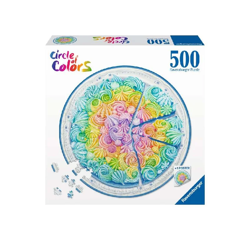 Competitive games RAVENSBURGER 17349 5 CIRCLE OF COLORS - RAINBOW CAKE 500 PIECE PUZZLE