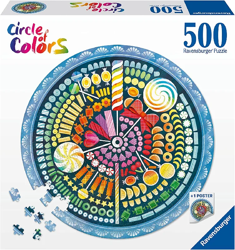 Interactive games RAVENSBURGER 17350 1 CIRCLE OF COLORS - CANDY 500 PIECE PUZZLE