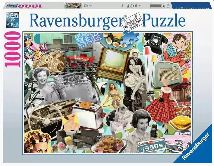 Fast-paced games RAVENSBURGER 173877 THE 50'S 1000 PIECE PUZZLE