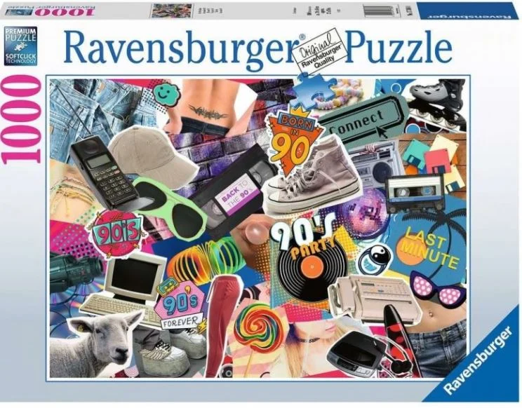 Competitive games RAVENSBURGER 173884 THE 90'S 1000 PIECE PUZZLE