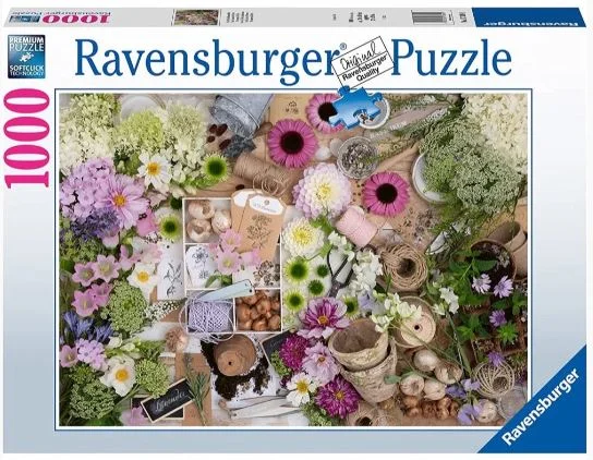 Relaxing games RAVENSBURGER 173891 FOR THE LOVE OF FLOWERS 1000 PIECE PUZZLE