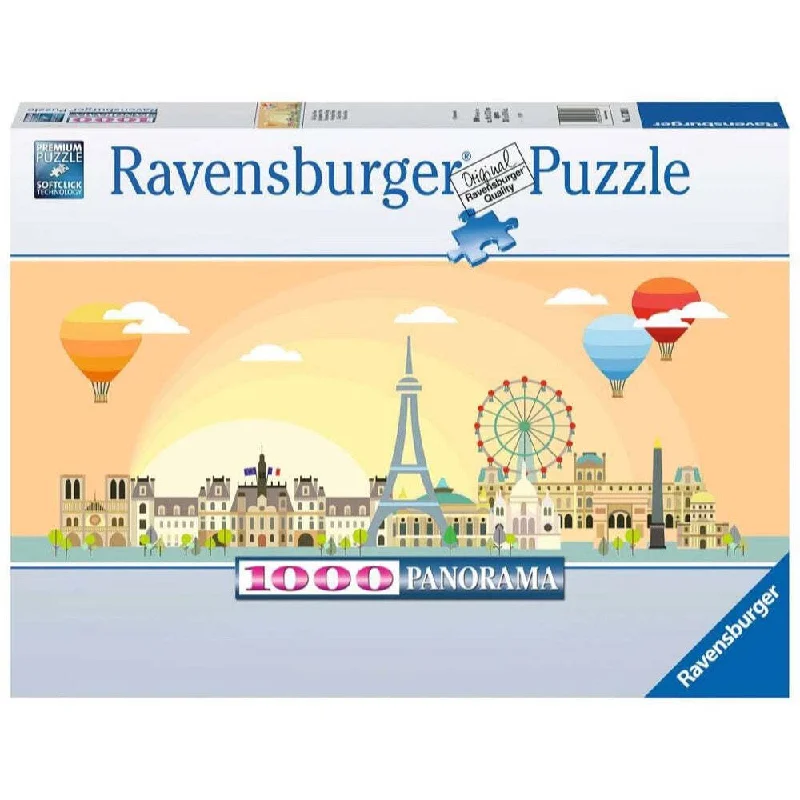 Age-appropriate puzzles RAVENSBURGER 17393 8 A DAY IN PARIS 1000 PIECE PUZZLE