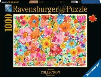 Social games RAVENSBURGER 174706 CANADIAN COLLECTION BLOSSOMING BEAUTIES 1000 PIECE PUZZLE