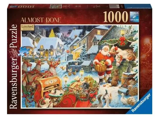 Challenging puzzles RAVENSBURGER 175475 ALMOST DONE 1000 PIECE PUZZLE