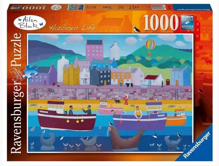Intricate puzzles RAVENSBURGER 175550 ALISA BLACK HARBOUR LIFE 1000 PIECE PUZZLE