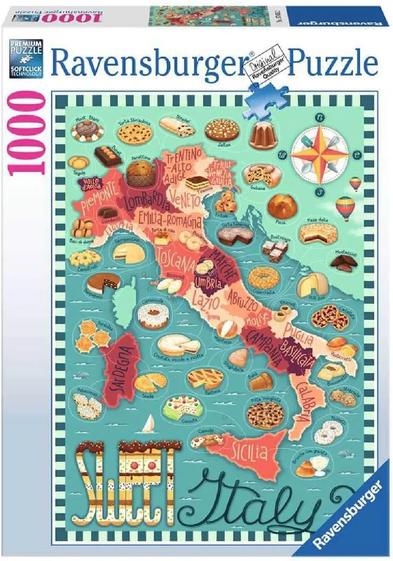 Logical puzzles RAVENSBURGER 176052 - DESSERT TOUR OF ITALY 1000 PIECE PUZZLE