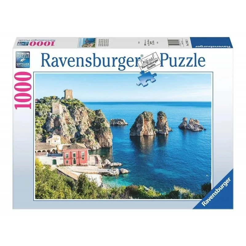 Addictive games RAVENSBURGER 176113 - SEA STACKS AT SCOPELLO, SICILY 1000 PIECE PUZZLE