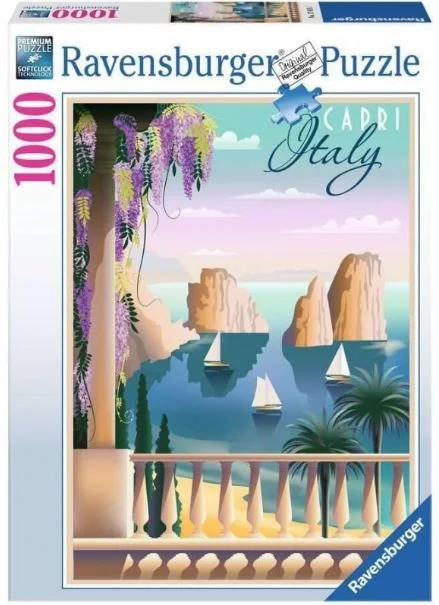 Multi-level puzzles RAVENSBURGER 176151 - POSTCARD FROM CAPRI, ITALY 1000 PIECE PUZZLE
