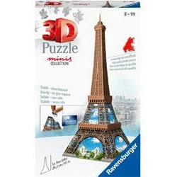 Thought-provoking puzzles Ravensburger | 3D Puzzle | Mini Tour Eiffel | 54 pieces