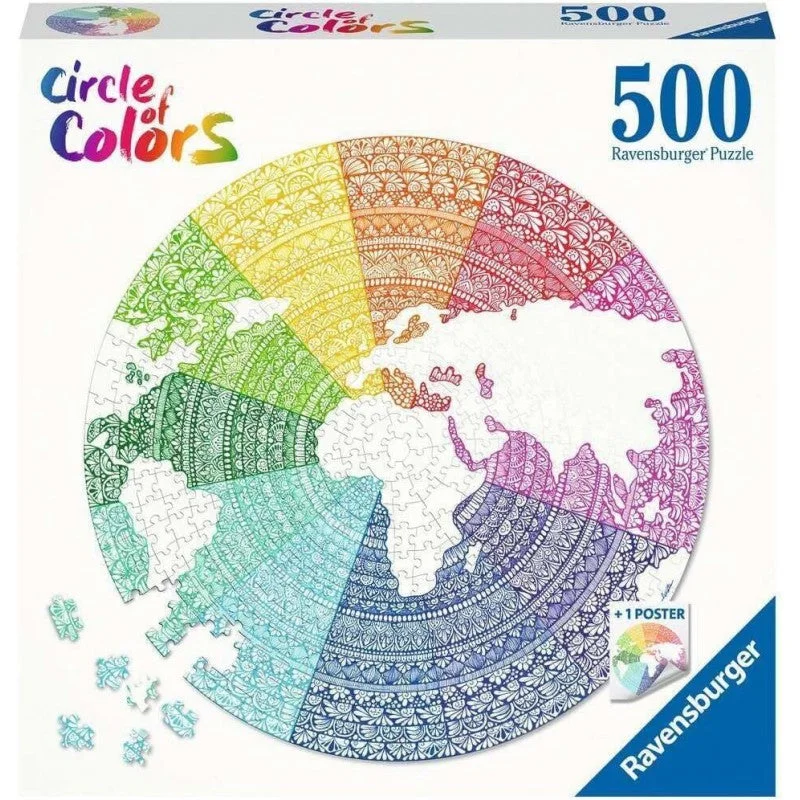 Exciting gamesRAVENSBURGER CIRCLE OF COLORS - MANDALA 500 PIECE PUZZLE