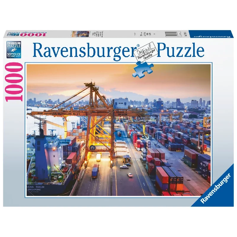 Educational games RAVENSBURGER 170913 - HAMBURG CONTAINER PORT 1000 PIECE PUZZLE