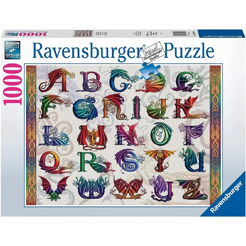 Logical puzzles Ravensburger Puzzle | 1000pc | Dragon Alphabet