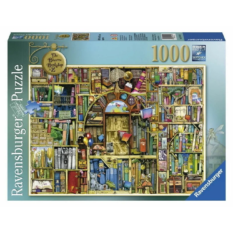 Intricate puzzles Ravensburger Puzzle | 1000pc |  Colin Thompson's The Bizarre Bookshop No. 2