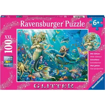 Fun gamesRavensburger Puzzle 100pc Glitter Underwater Beauties