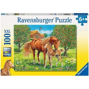 Fun gamesRavensburger Puzzle | 100pc | Horses in the Field