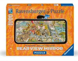 Intricate puzzles RAVENSBURGER PUZZLE 176359 SAFARI REAR VIEW MIRRIR 1000 PIECE PUZZLE