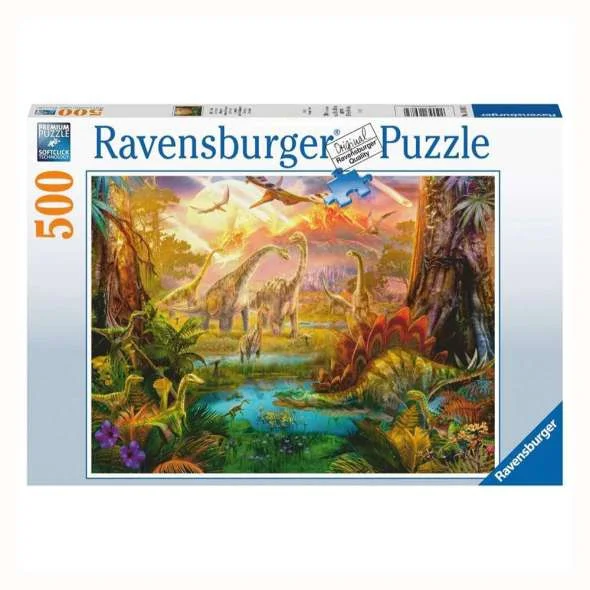 Time-consuming puzzles Ravensburger Puzzle | 500pc | Land of the Dinosaurs