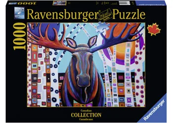 Intricate puzzles RAVENSBURGER - WINTER MOOSE PUZZLE 1000PC
