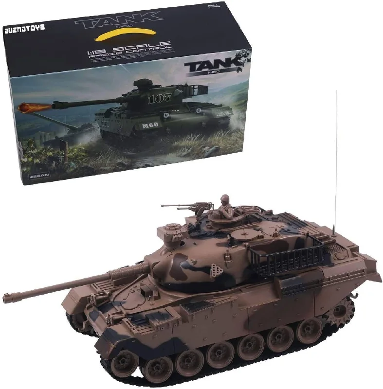 Realistic toy carsRemote Control Military Tank 1:18 Scale Replica for Shooting BB Bullets