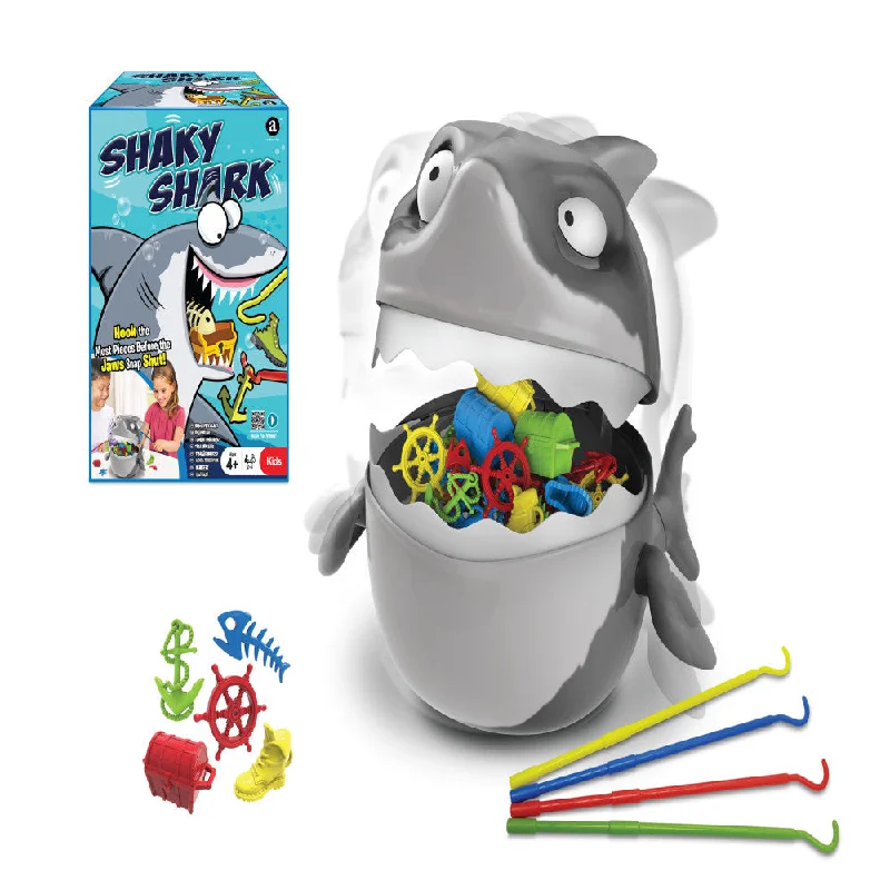 Strategic puzzles Shaky Shark Reflex Game for Kids Ages 4+