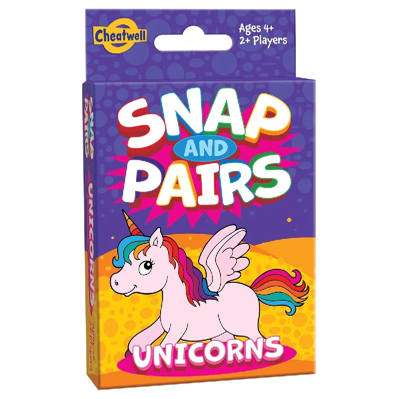 Educational games Snap and Pairs Unicorns Card Game