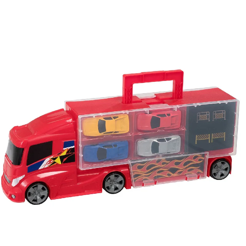 Playful toys Teamsterz Truck Carry Case with 4 Cars