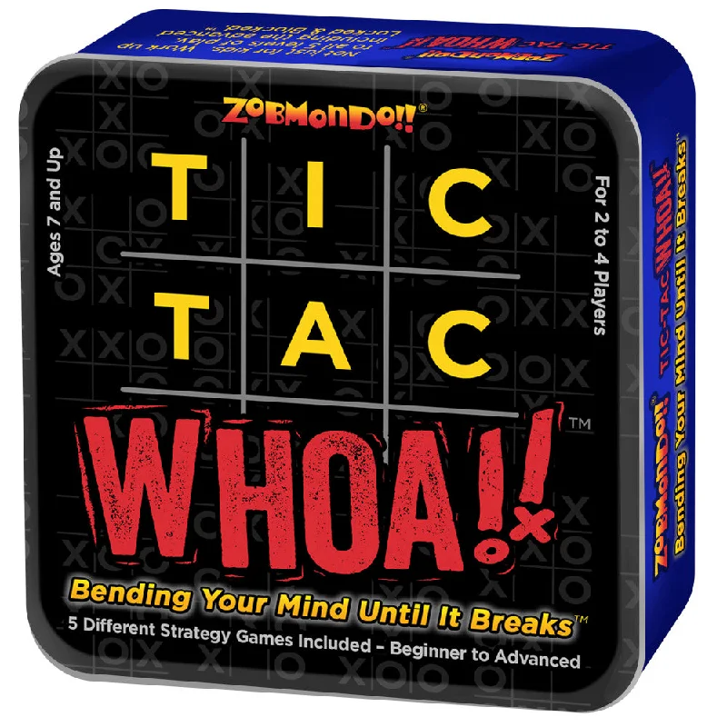 Innovative gamesTic Tac Whoa! Zobmondo!! 5-in-1 Tic Tac Toe Card Game for Families