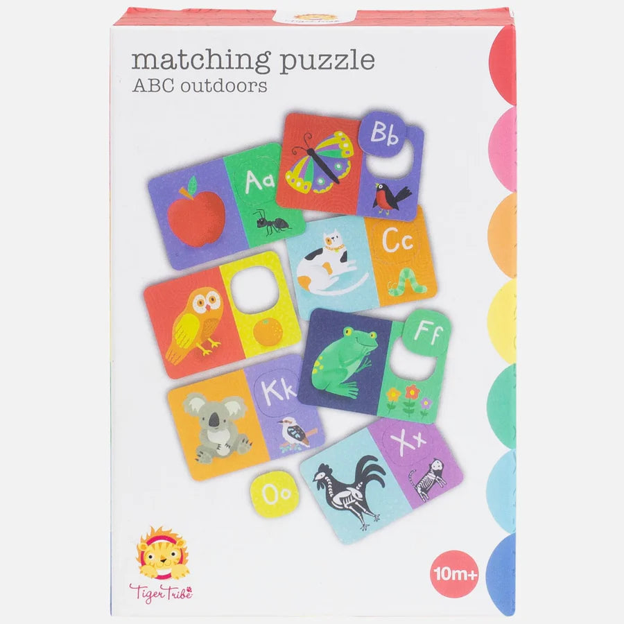 Thought-provoking puzzles Tiger Tribe | Outdoor | Matching Puzzle - ABC
