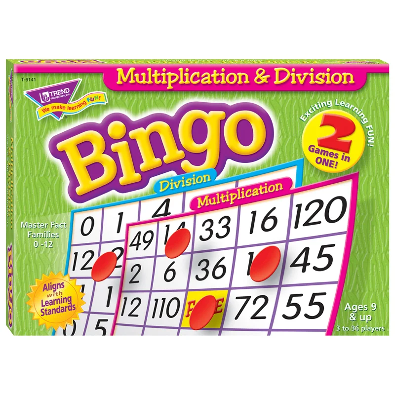 Innovative gamesTREND Multiplication & Division Bingo Educational Game