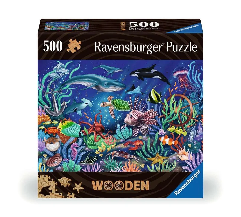 Intricate puzzles Under The Sea 500 Piece Wooden Puzzle