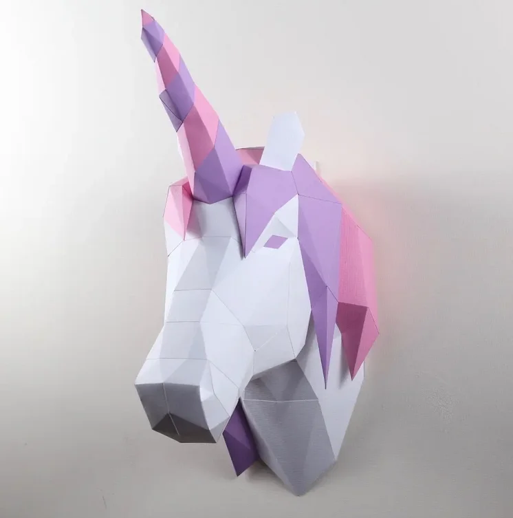 Competitive games Unicorn Head Paper Kit