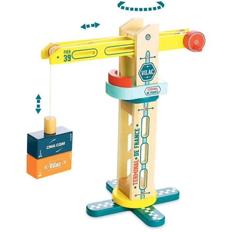 Fun toy carsVilac City Crane Docker