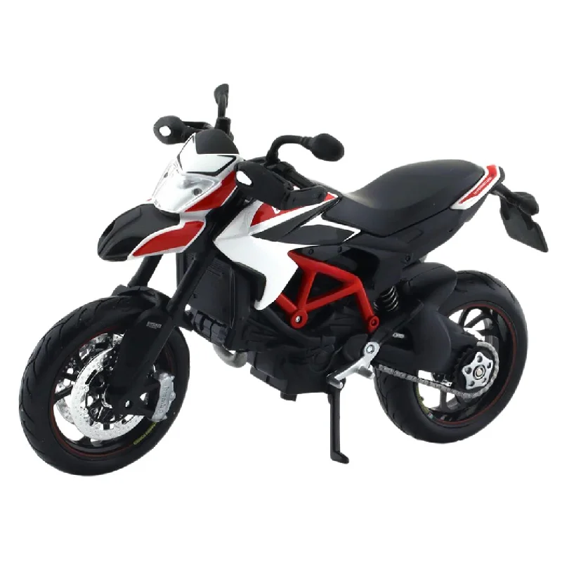 Fun toy carsWhite Ducati Hypermotard SP 1:12 Scale Bike by Maisto