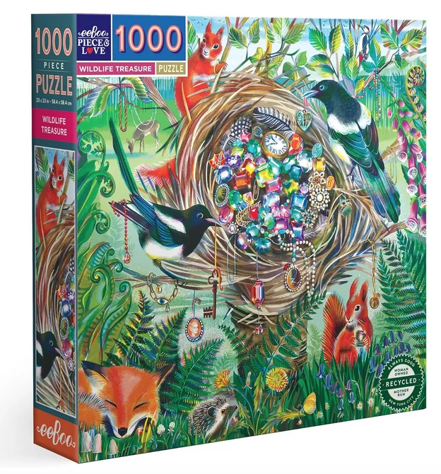 Interactive games Wildlife Treasure 1000 Piece Puzzle