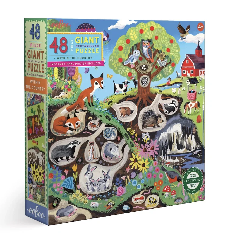 Addictive games Within the Country 48 Piece Giant Puzzle